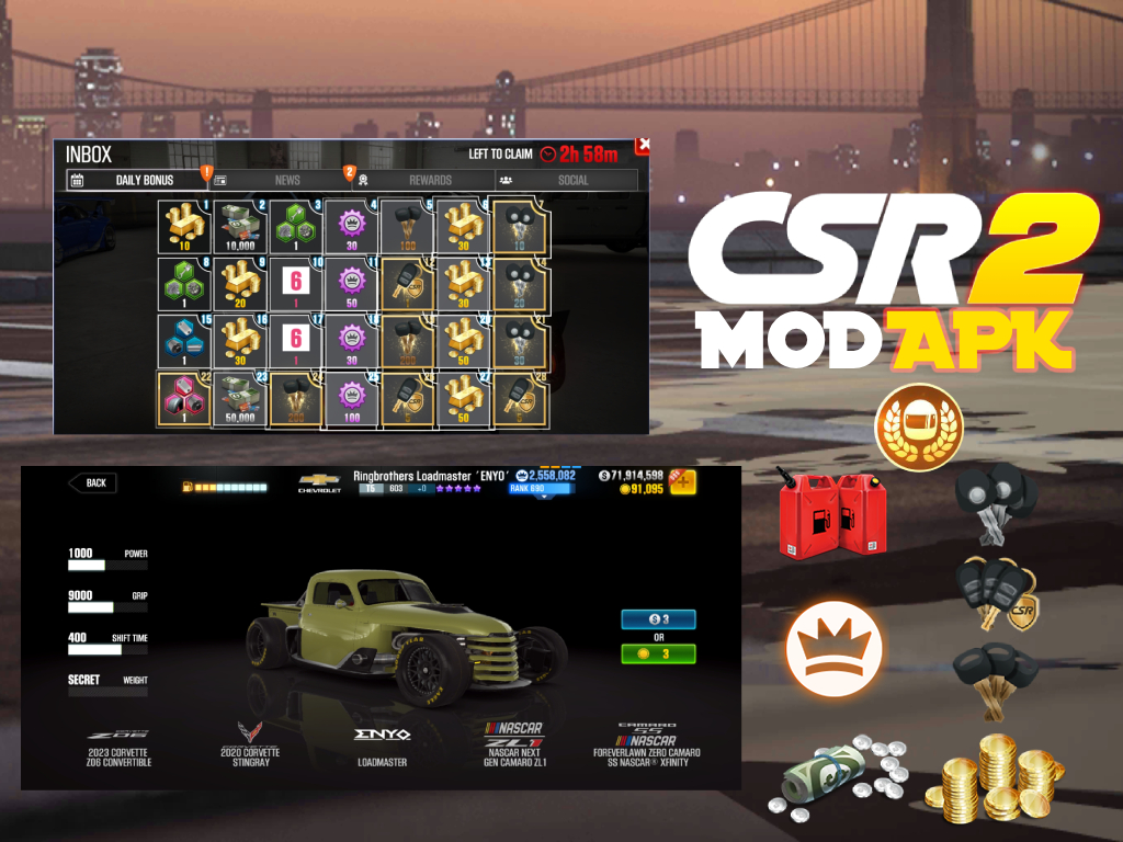 CSR2 TGM MOD MENU APK | PREMIUM (UPDATE 5.7.0) 